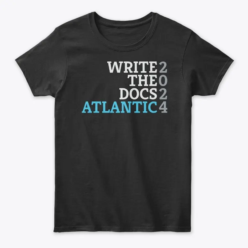 Write the Docs Atlantic 2024 Shirts